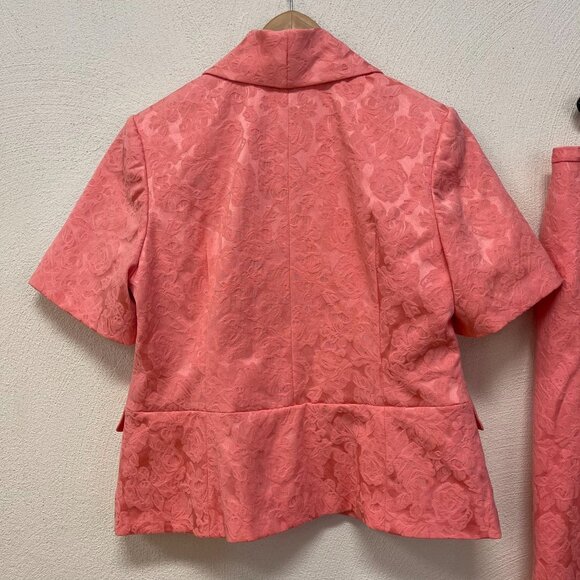 NWT Pendleton Pink Floral Blazer & Pencil Skirt Set Business Suit SZ 16 - Picture 2 of 10